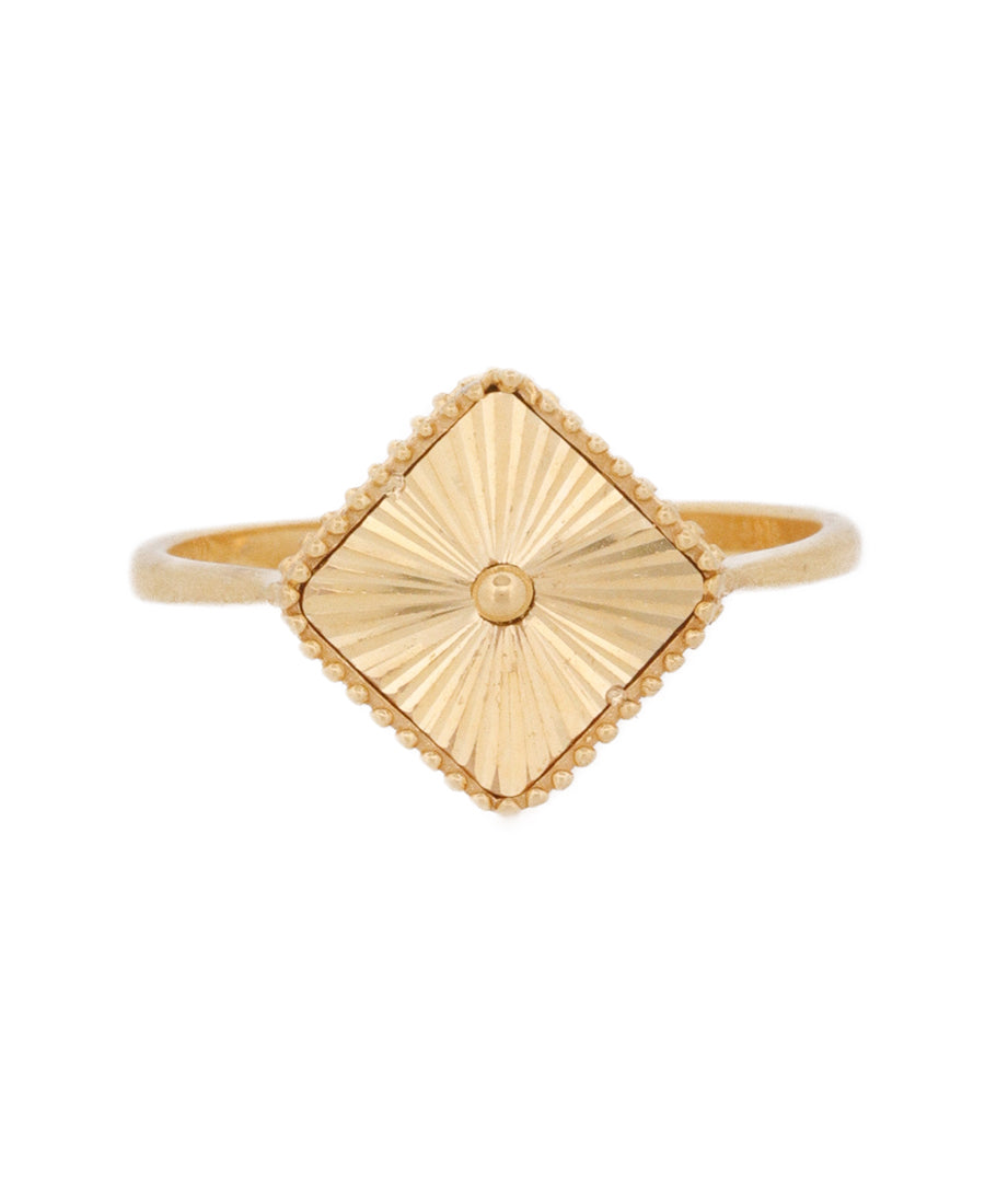 21K Gold Geometric Ring – 2.55g | Bigeasy Jewellers